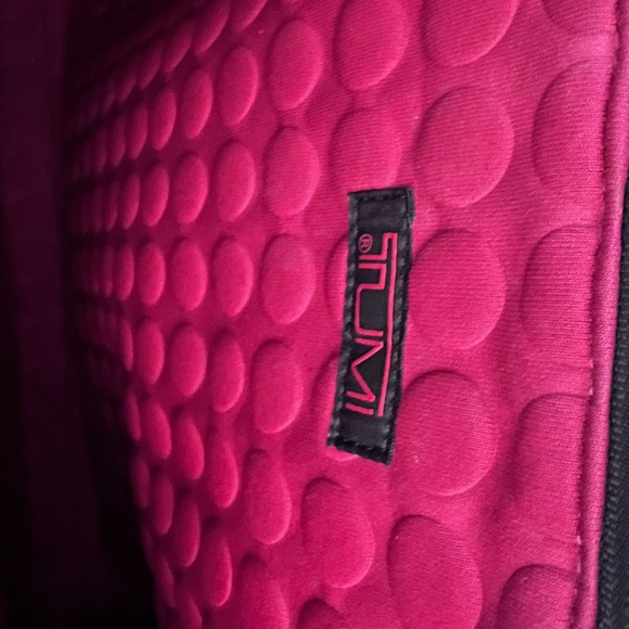 Tumi Briefcase Elements Collection Nylon Leather Handle Zip Laptop Bag Unisex - Picture 3 of 4